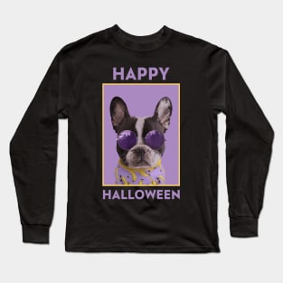 Happy Halloween Dog Meme Long Sleeve T-Shirt